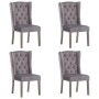 Sillas de comedor 4 unidades terciopelo gris von , Essstühle - Ref: Foro24-3055851, Preis: 869,68 €, Rabatt: %
