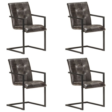 Sillas voladizas comedor 4 uds cuero auténtico gris envejecido von , Essstühle - Ref: Foro24-3059818, Preis: 549,44 €, Rabatt: %