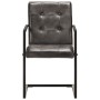 Sillas voladizas comedor 4 uds cuero auténtico gris envejecido von , Essstühle - Ref: Foro24-3059818, Preis: 549,44 €, Rabatt: %
