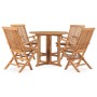 Set de comedor de jardín plegable 5 pzas madera maciza de teca by , Garden sets - Ref: Foro24-3059980, Price: 528,55 €, Disco...