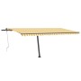 Automatic awning LED wind sensor yellow white 500x300cm by vidaXL, Awnings - Ref: Foro24-3069793, Price: 655,47 €, Discount: %