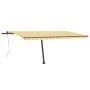 Automatic awning LED wind sensor yellow white 500x300cm by vidaXL, Awnings - Ref: Foro24-3069793, Price: 739,70 €, Discount: %