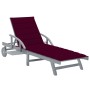 Tumbona de jardín con cojín madera maciza de acacia by , Loungers - Ref: Foro24-3061338, Price: 206,53 €, Discount: %