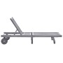 Tumbona de jardín con cojín madera maciza de acacia gris by , Loungers - Ref: Foro24-3061373, Price: 199,30 €, Discount: %