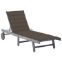 Tumbona de jardín con cojín madera maciza de acacia gris by , Loungers - Ref: Foro24-3061367, Price: 201,19 €, Discount: %
