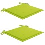 Sillas de jardín con cojines 2 uds madera maciza teca y acero von , Gartenstühle - Ref: Foro24-3061526, Preis: 274,82 €, Raba...