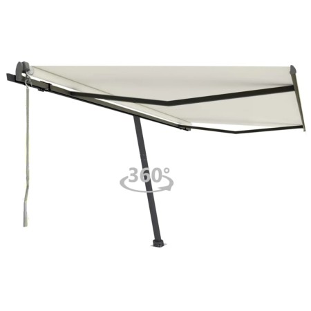Cream automatic standing awning 400x300 cm by vidaXL, Awnings - Ref: Foro24-3069747, Price: 510,92 €, Discount: %