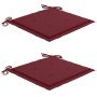 Sillas de jardín con cojines 2 uds madera maciza teca y acero by , Garden chairs - Ref: Foro24-3061524, Price: 279,10 €, Disc...