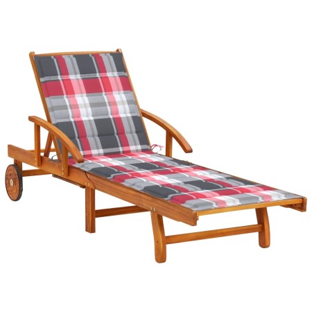 Tumbona de jardín con cojín madera maciza de acacia von , Liegen - Ref: Foro24-3061615, Preis: 228,68 €, Rabatt: %