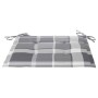 Sillas de jardín 2 uds madera teca con cojines a cuadros gris von , Gartenstühle - Ref: Foro24-3062474, Preis: 135,99 €, Raba...