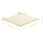 Sillas de jardín 2 uds madera maciza de teca con cojines crema by , Garden chairs - Ref: Foro24-3062732, Price: 305,84 €, Dis...