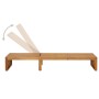 Tumbona con cojín madera maciza de acacia by , Loungers - Ref: Foro24-3064150, Price: 236,52 €, Discount: %