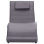 Diván de masaje con almohada de cuero artificial gris von , Tagesbetten - Ref: Foro24-281288, Preis: 268,43 €, Rabatt: %