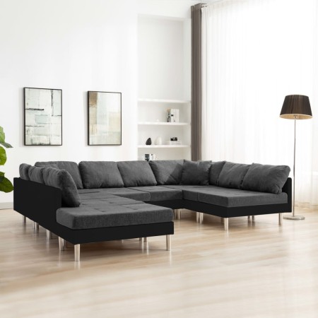 Sofá seccional de cuero sintético negro by , Sofas - Ref: Foro24-287203, Price: 1,00 €, Discount: %