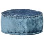 Puf redondo de terciopelo azul 40x20 cm by , Ottomans - Ref: Foro24-287566, Price: 35,36 €, Discount: %