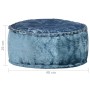 Puf redondo de terciopelo azul 40x20 cm by , Ottomans - Ref: Foro24-287566, Price: 35,36 €, Discount: %