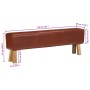 Banco potro gimnasio cuero y madera acacia maciza marrón 160 cm von , Ess- und Küchenbänke - Ref: Foro24-320607, Preis: 239,1...
