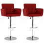 Taburetes de cocina 2 unidades cuero sintético rojo vino tinto by , Kitchen stools - Ref: Foro24-323659, Price: 185,28 €, Dis...
