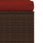 Set muebles de jardín 4 piezas y cojines ratán sintético marrón by , Garden sets - Ref: Foro24-317551, Price: 368,71 €, Disco...