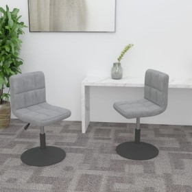 Sillas de comedor giratorias 2 uds de terciopelo gris claro von , Essstühle - Ref: Foro24-334263, Preis: 101,41 €, Rabatt: %