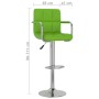 Taburetes de cocina 2 unidades cuero sintético verde von , Küchenhocker - Ref: Foro24-334602, Preis: 140,60 €, Rabatt: %