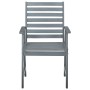 Sillas comedor de jardín 3 uds madera maciza acacia y cojines by , Garden chairs - Ref: Foro24-3064436, Price: 296,00 €, Disc...