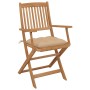 Sillas de jardín plegables 4 uds y cojines madera maciza acacia by , Garden chairs - Ref: Foro24-3064635, Price: 235,15 €, Di...