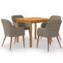 Juego de comedor para jardín 5 piezas marrón by , Garden sets - Ref: Foro24-3067733, Price: 609,94 €, Discount: %