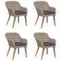 Juego de comedor para jardín 5 piezas marrón by , Garden sets - Ref: Foro24-3067733, Price: 609,94 €, Discount: %