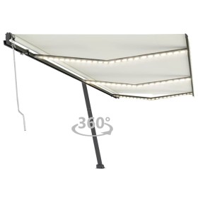 Automatische Markise mit LED-Windsensor Creme 600x300 cm von vidaXL, Markisen - Ref: Foro24-3069812, Preis: 818,50 €, Rabatt: %
