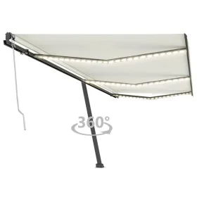 Automatische Markise mit LED-Windsensor Creme 600x300 cm von vidaXL, Markisen - Ref: Foro24-3069812, Preis: 878,46 €, Rabatt: %