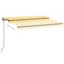 Toldo automático LED sensor de viento amarillo blanco 350x250cm by , Awnings - Ref: Foro24-3069093, Price: 526,97 €, Discount: %