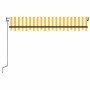 Toldo automático LED sensor de viento amarillo blanco 350x250cm by , Awnings - Ref: Foro24-3069093, Price: 526,97 €, Discount: %