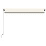 Toldo automático con LED sensor de viento crema 450x350 cm by , Awnings - Ref: Foro24-3069212, Price: 640,82 €, Discount: %