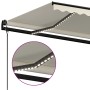 Toldo automático con LED sensor de viento crema 450x350 cm by , Awnings - Ref: Foro24-3069212, Price: 640,82 €, Discount: %