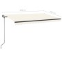 Toldo automático con LED sensor de viento crema 450x350 cm by , Awnings - Ref: Foro24-3069212, Price: 640,82 €, Discount: %