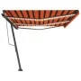 Toldo automático LED sensor de viento naranja marrón 600x300 cm by vidaXL, Awnings - Ref: Foro24-3069815, Price: 868,80 €, Di...