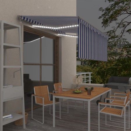 Toldo automático persiana, LED y sensor de viento azul 3,5x2,5m von , Markisen - Ref: Foro24-3069411, Preis: 557,65 €, Rabatt: %