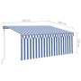 Toldo automático persiana, LED y sensor de viento azul 3,5x2,5m von , Markisen - Ref: Foro24-3069411, Preis: 557,65 €, Rabatt: %