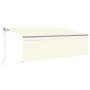 Toldo retráctil automático con persiana 4,5x3 m color crema by , Awnings - Ref: Foro24-3069447, Price: 531,73 €, Discount: %