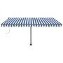 Toldo de pie automático azul y blanco 400x350 cm von , Markisen - Ref: Foro24-3069826, Preis: 565,89 €, Rabatt: %