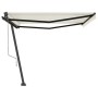 Toldo de pie automático crema 450x350 cm by , Awnings - Ref: Foro24-3069847, Price: 642,07 €, Discount: %