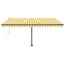 Toldo automático LED sensor de viento amarillo blanco 450x350cm von , Markisen - Ref: Foro24-3069853, Preis: 761,26 €, Rabatt: %
