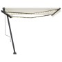 Toldo automático con LED y sensor de viento crema 400x350 cm von , Markisen - Ref: Foro24-3069832, Preis: 932,47 €, Rabatt: %