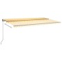 Toldo automático LED sensor de viento amarillo blanco 600x350cm von , Markisen - Ref: Foro24-3069893, Preis: 1,00 €, Rabatt: %
