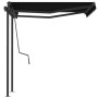 Toldo retráctil automático con postes gris antracita 3,5x2,5 m de , Toldos - Ref: Foro24-3070129, Precio: 439,07 €