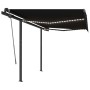 Toldo automático LED sensor de viento gris antracita 3,5x2,5 m by , Awnings - Ref: Foro24-3070134, Price: 610,86 €, Discount: %