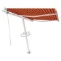 Orange and brown automatic standing awning 350x250 cm by vidaXL, Awnings - Ref: Foro24-3069530, Price: 441,15 €, Discount: %