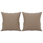 Sofá de 2 plazas con cojines cuero sintético capuchino 140 cm by , Sofas - Ref: Foro24-3200992, Price: 250,29 €, Discount: %