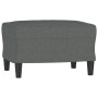 Sillón con taburete tela gris oscuro 60 cm by , Sofas - Ref: Foro24-3201128, Price: 194,04 €, Discount: %